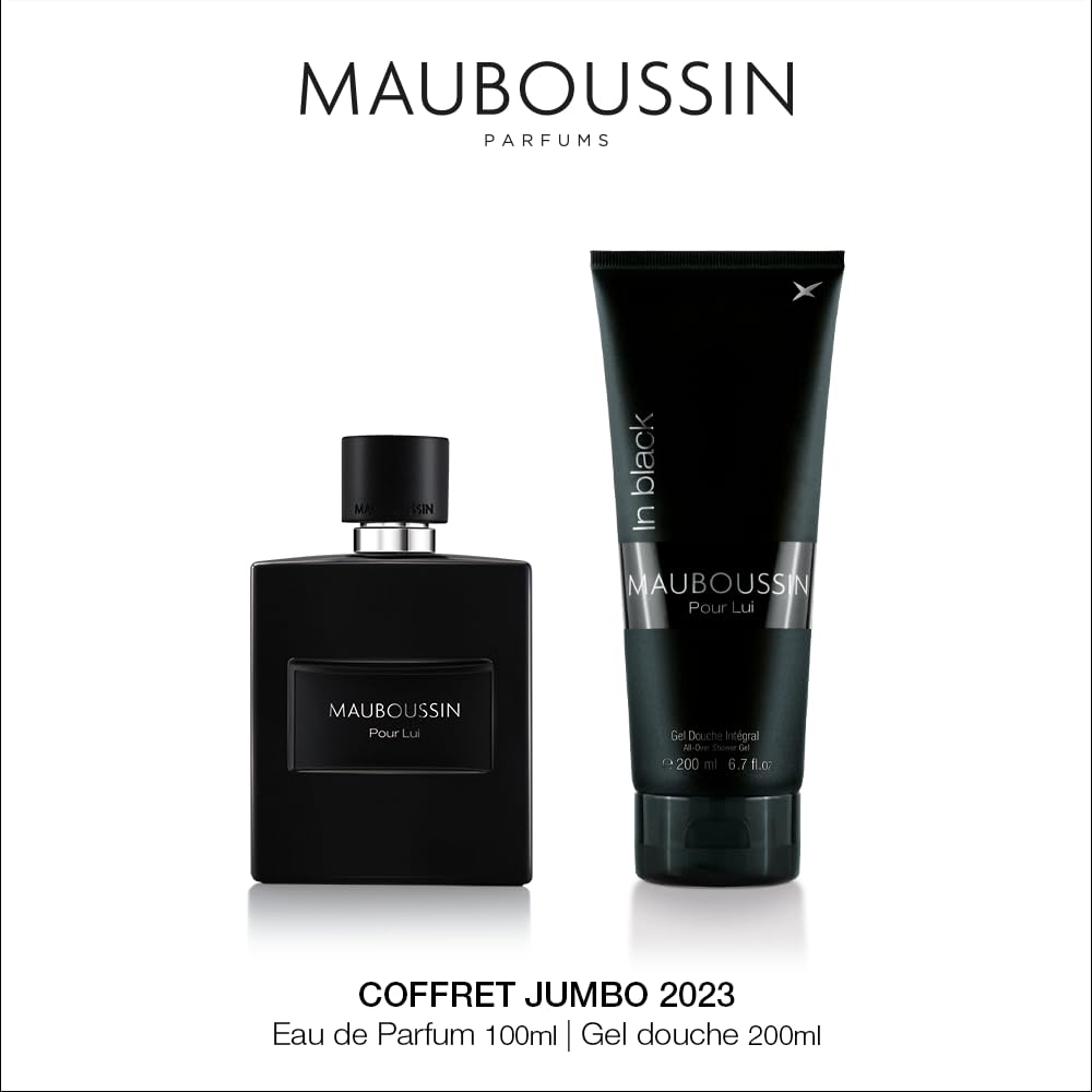 Набор Mauboussin Jumbo Pour Lui In Black Eau de Parfum 100 мл и гель для душа 200 мл, фото №2