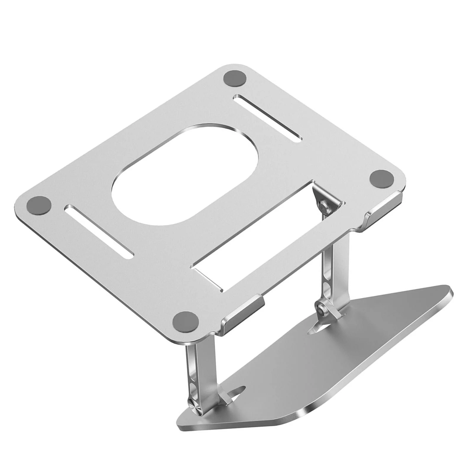 Підставка для ноутбука з алюмінієвого сплаву, регульована по висоті, тепловідвід, тримач для ноутбуків до 43,2 см (17 дюймів), планшетів, для домашніх офісів, фото №1