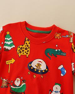 Світшот CM-Kid Різдвяний для хлопчиків, дитячий пуловер з довгими рукавами synthetic.ua - Фото 1