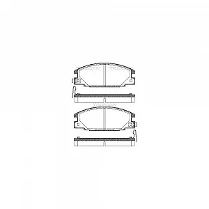 Комплект гальмівних колодок TRISCAN 8110 10913 для ISUZU OPEL VAUXHALL - Фото 1