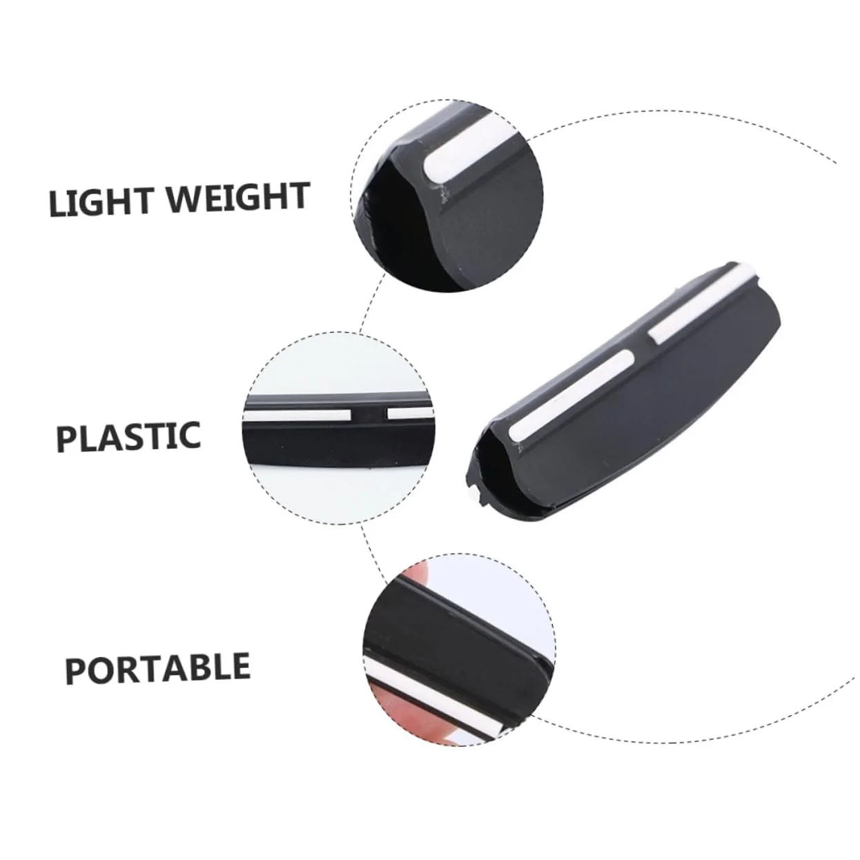 Направляющая для заточки ножей Holibanna Manual Sharpening Angle Guide Регулируемая Пластик Черный, фото №4