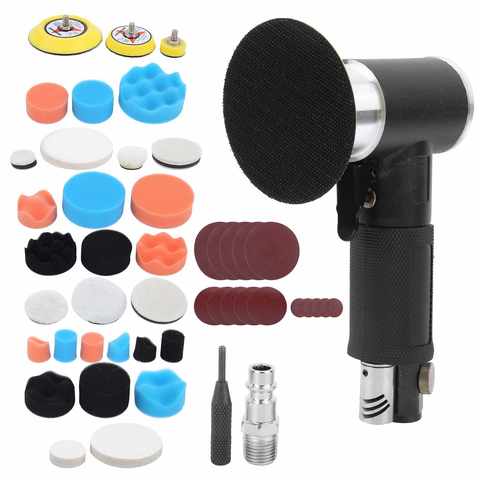 Шлифовальная машина Respicefinem 48pcs Eccentric Pneumatic Car Wax Polishing Grinder с 1500 Japanese Nozzle Japanese Bus, фото №1