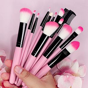 Набор кистей для макияжа Rosa 13 шт., мягкие, пушистые, для косметики, основы, румян, пудры, теней для век, инструмент для красоты (цвет: Purple-13PCS) synthetic.ua - Фото 1