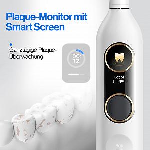 Електрична звукова зубна щітка usmile Y10 PRO дисплей датчик тиску 4 режими 180 днів роботи 2 насадки synthetic.ua - Фото 1