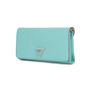 Міні-органайзер через плече GUESS Noelle Teal synthetic.ua - Фото 1