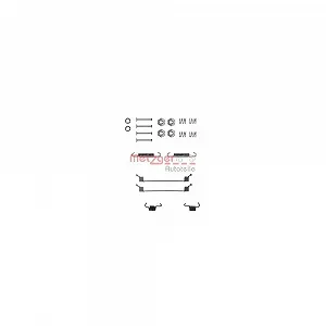 Монтажный комплект тормозных колодок METZGER 105-0651 GREENPARTS RENAULT CITROËN/PEUGEOT - Фото 1