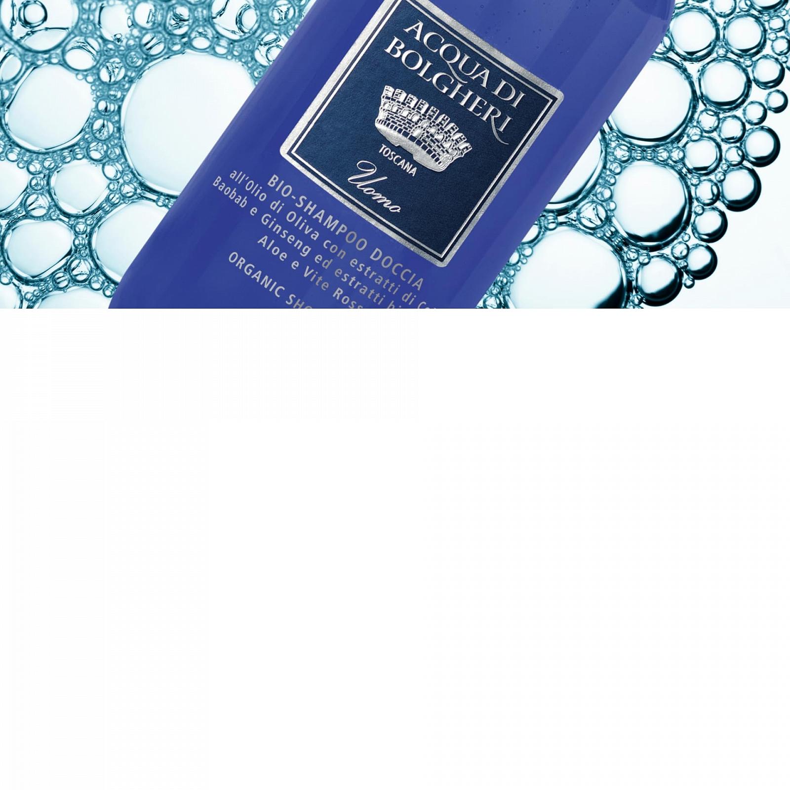 Шампунь-душ Dr. Taffi Acqua di Bolgheri Organic Uomo 500 мл Organic & Vegan, фото №2