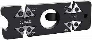 Точилка для ножей Rosenstein & Söhne EDC 6-в-1 компактная с открывалкой и клипсой Black - Фото 1