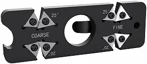 Точило для ножів Rosenstein & Söhne EDC 6-в-1 компактне з відкривачкою та кліпсою Black - Фото 1