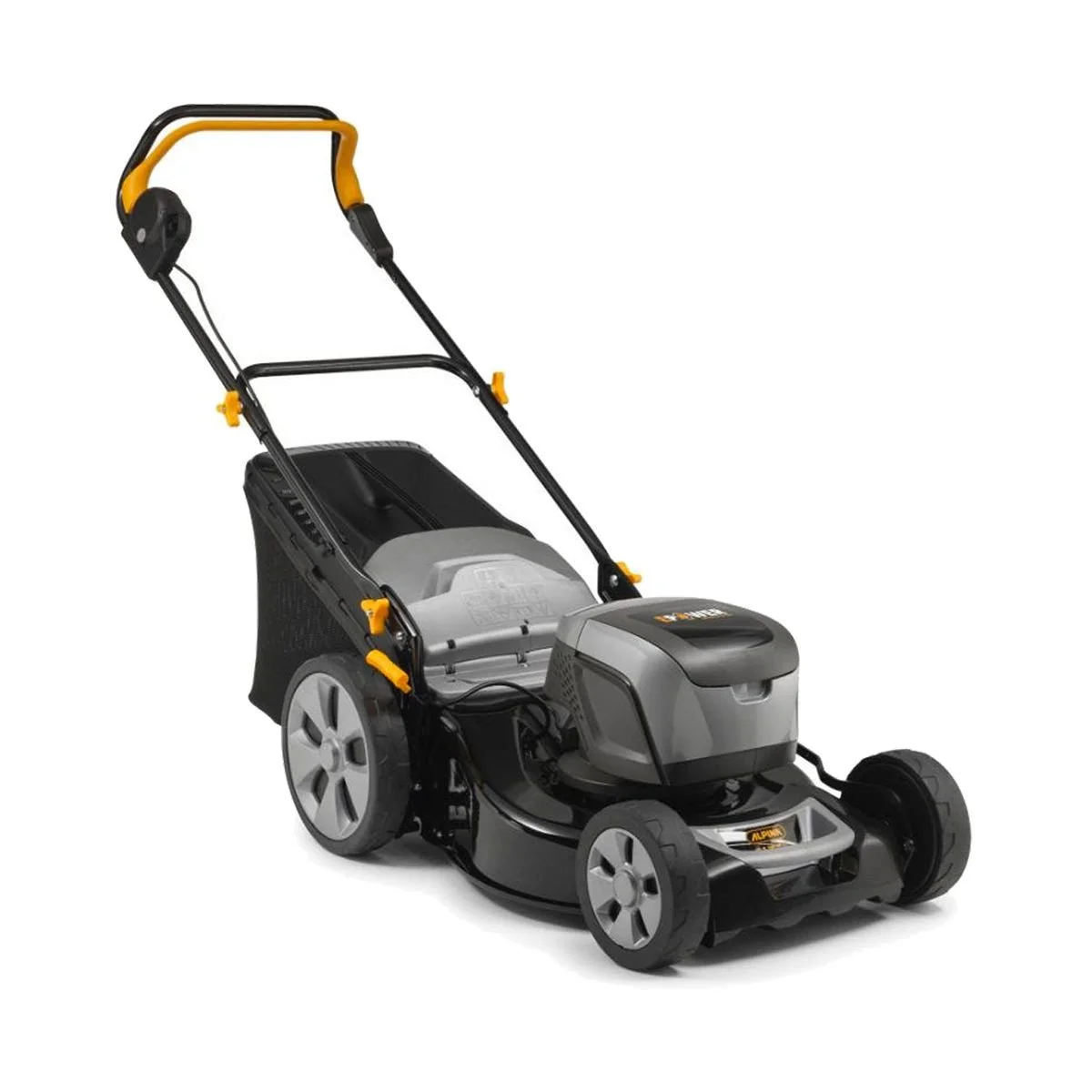 Аккумуляторная косилка Alpina AL5 4648 Li Kit / 46 см / 1300 Вт / 60 л сборник / 500 кв. м / Черная, фото №1 Аккумуляторная косилка Alpina AL5 4648 Li Kit / 46 см / 1300 Вт / 60 л сборник / 500 кв. м / Черная, фото №1