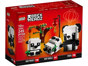 Детские конструкторы LEGO Панды на китайский Новый год 40466 - Фото 1