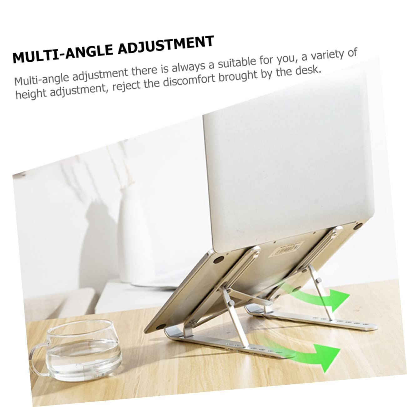 Підставка для ноутбука SOIMISS Регульована по висоті Алюмінієвий сплав Складна, фото №9 Підставка для ноутбука SOIMISS Регульована по висоті Алюмінієвий сплав Складна, фото №9