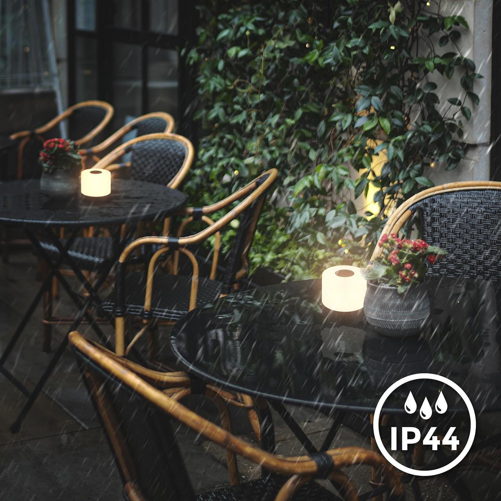 Настільна лампа B.K.Licht Mini LED IP44 7 x 7 см чорна, фото №5