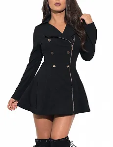 Тренч SOMTHRON Вінтажний Чорний - Фото 1