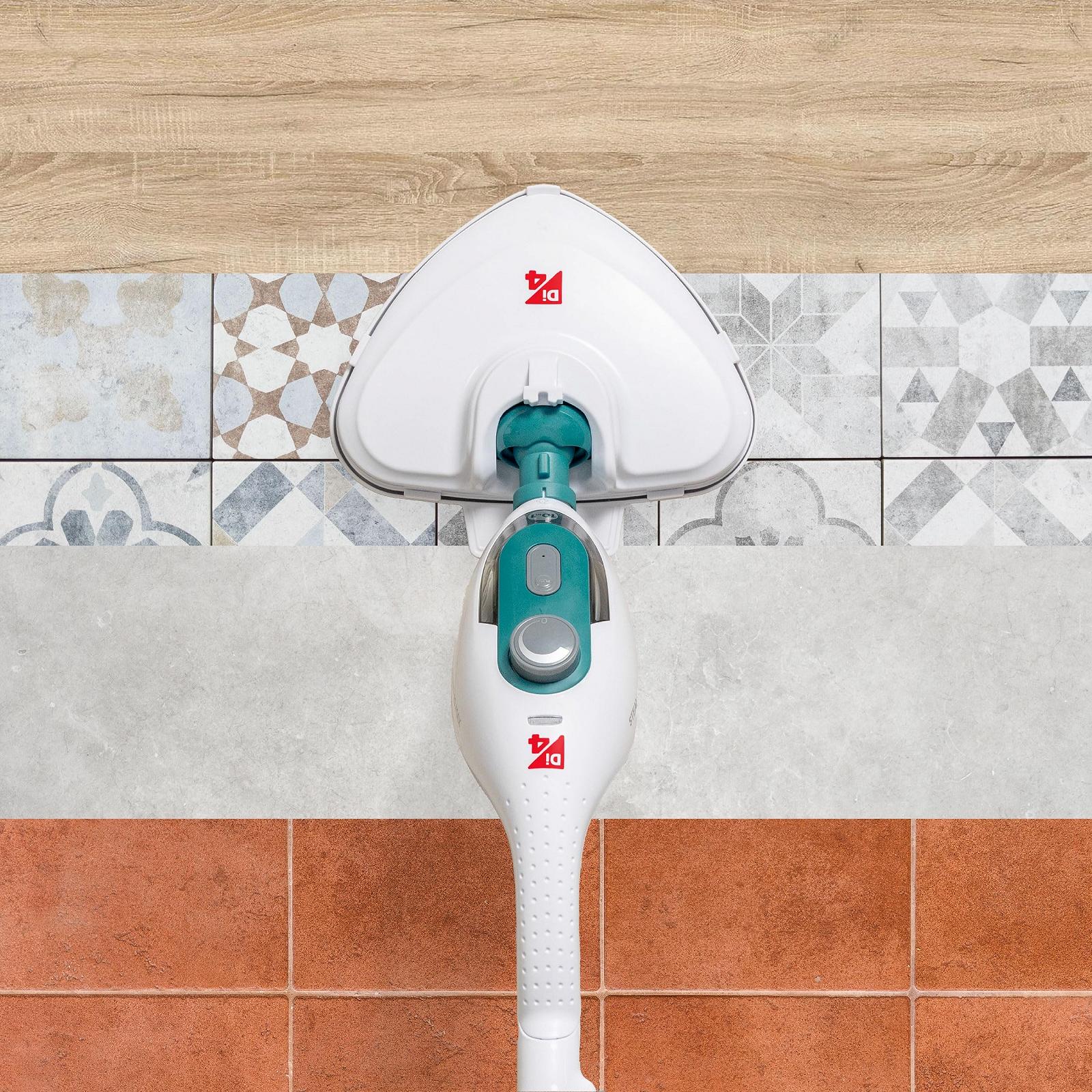 Паровая швабра Di4 Steamclean Multifunction 10-в-1, 1500 Вт, насадки и чехол из микрофибры, экологическая уборка, фото №4