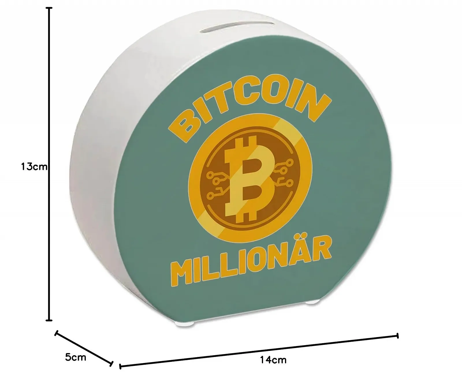 Скарбничка Bitcoin Millionaire Керамічна, фото №9