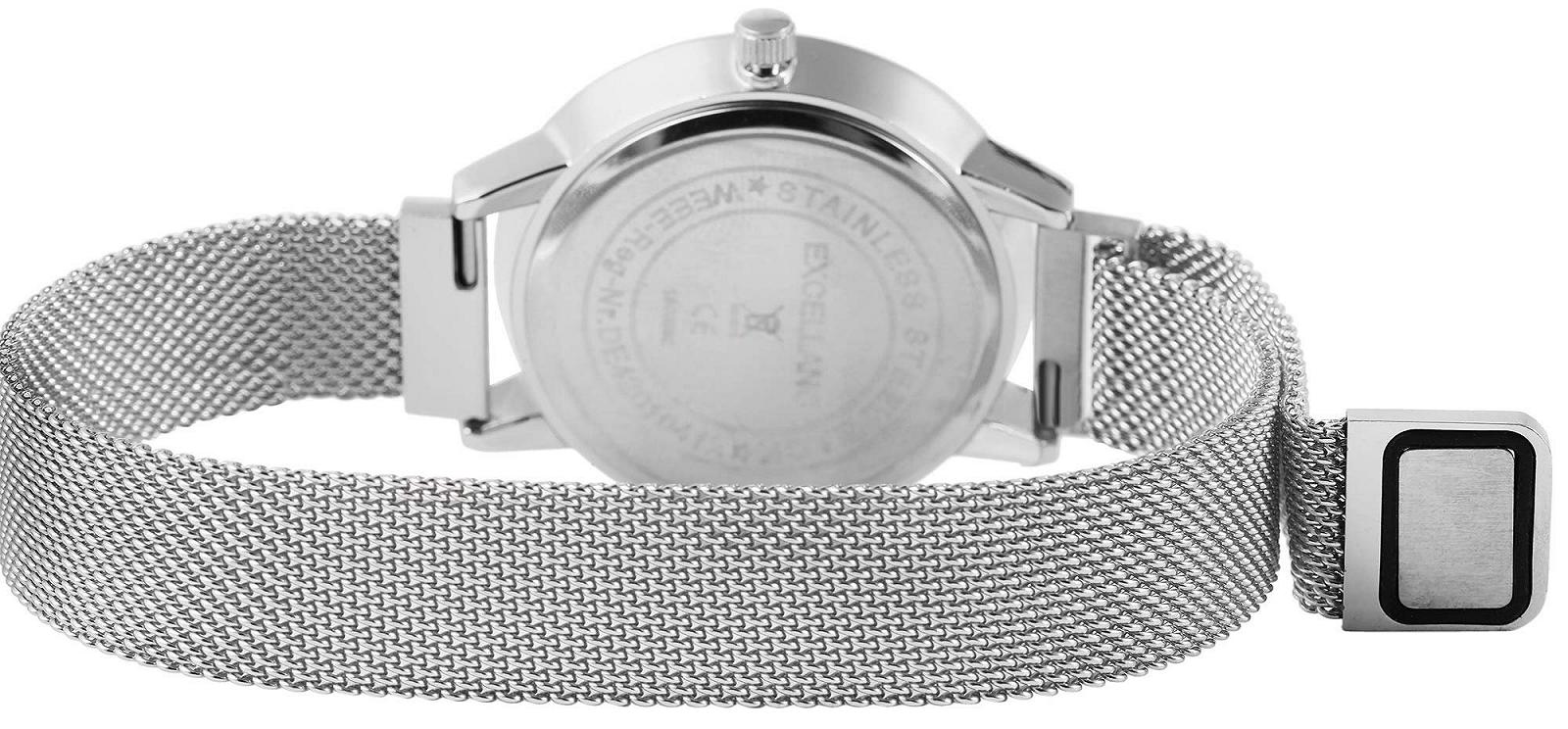 Часы Excellanc Женские Браслет Миланская Петля Нержавеющая Сталь Магнитная Застежка Кварцевый Аналоговый 1300032, фото №4 Часы Excellanc Женские Браслет Миланская Петля Нержавеющая Сталь Магнитная Застежка Кварцевый Аналоговый 1300032, фото №4