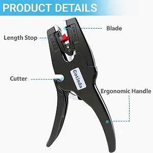 Автоматический стриппер 0.03-10 мм² AWG 32-7 с функцией резки synthetic.ua - Фото 1