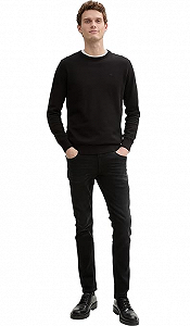 Джинси mens Jeans Troy Slim 1044968-10263 Tom Tailor Чорний  M synthetic.ua - Фото 1