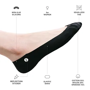 Носки Storm Empire Second Skin No Show Женские [3 пары] Non-Slip Low Cut synthetic.ua - Фото 1