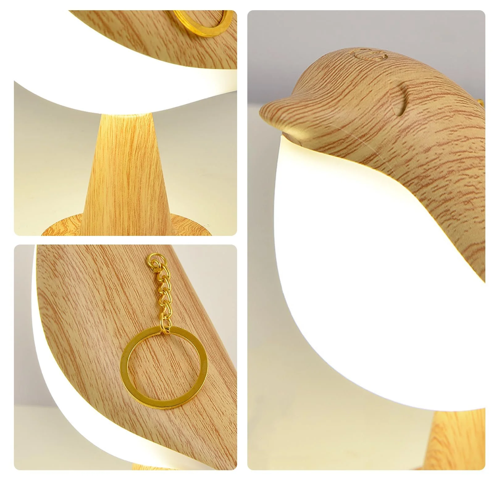 Настільна лампа LED птах 3 режими димована з ароматерапією USB Type-C, фото №6