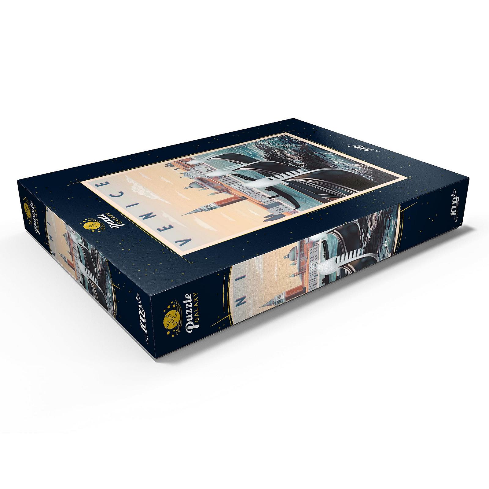 Пазли MyPuzzle Special Collection by Puzzle Galaxy Венеція, Італія, вінтажний постер у стилі ар-деко, ілюстрація Premium 1000 елементів, фото №3