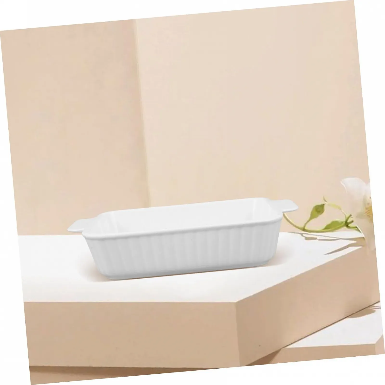 Форма для запекания Cabilock керамическая с двойными ручками прямоугольная, фото №7