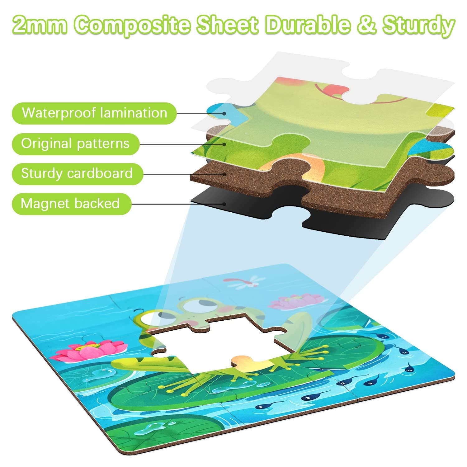 Магнитный пазл BBLIKE Животные Дорожная игра 3 4 5 лет, фото №4