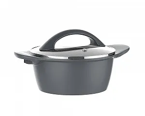 Каструля 16 см 1,28 л алюмінієва срібляста - Фото 1