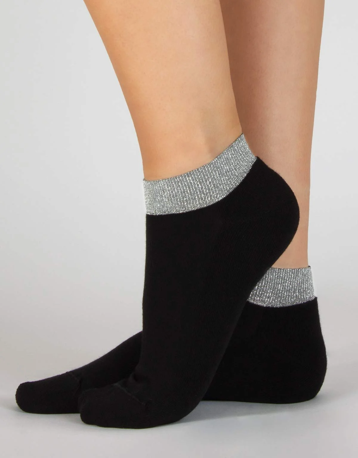 Шкарпетки Calzitaly 3 пари бавовняні з люрексом Чорний Розмір 36/41, фото №3