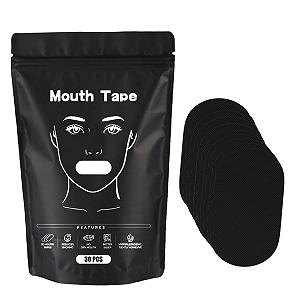 Пластирі для рота проти хропіння 30 шт.,  100% бавовна, дихаючі стрічки для рота для кращого дихання носом і кращого сну - Фото 1