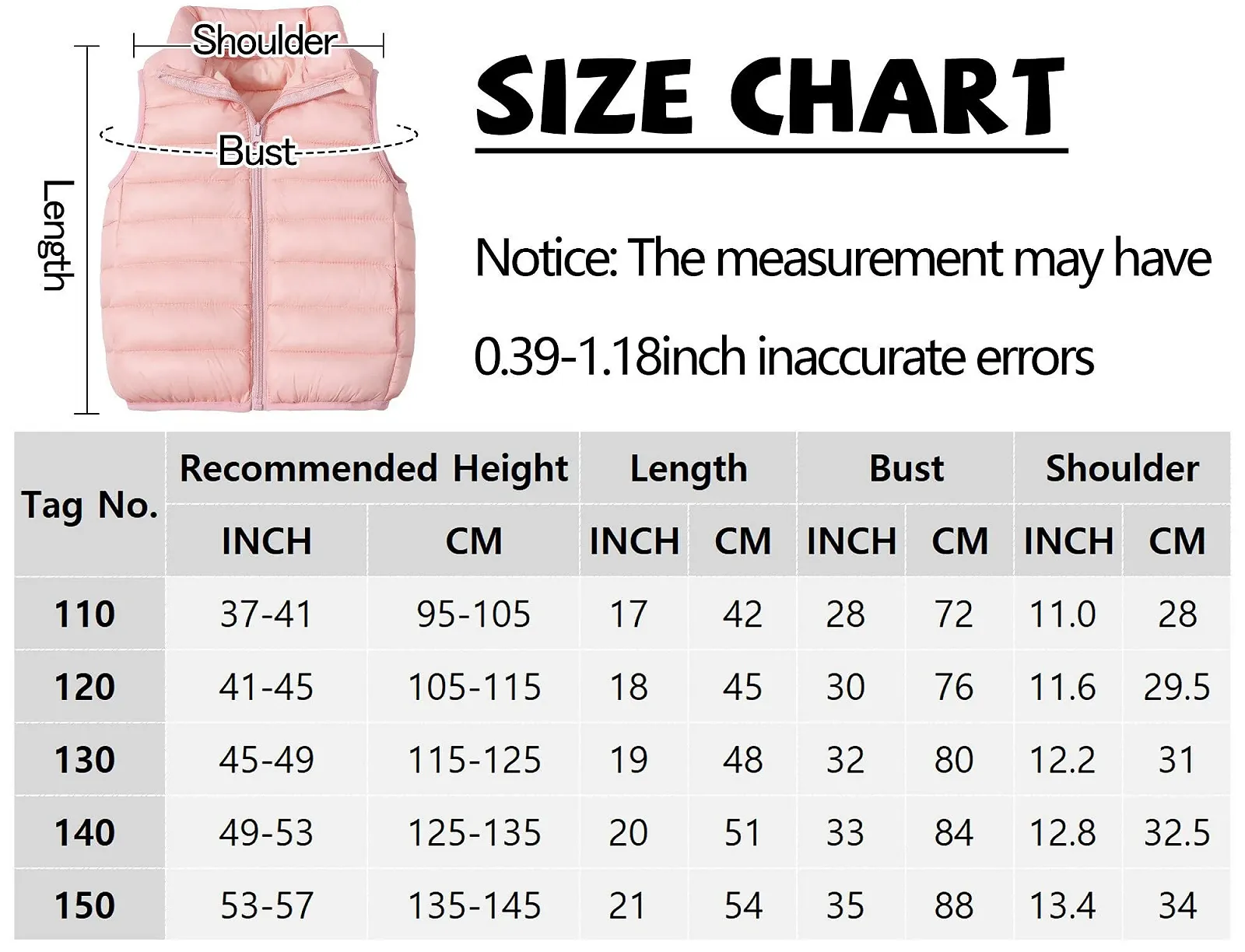 Жилет AIEOE Дитячий Безрукавка для Хлопчиків і Дівчаток Вітрозахисний, фото №6