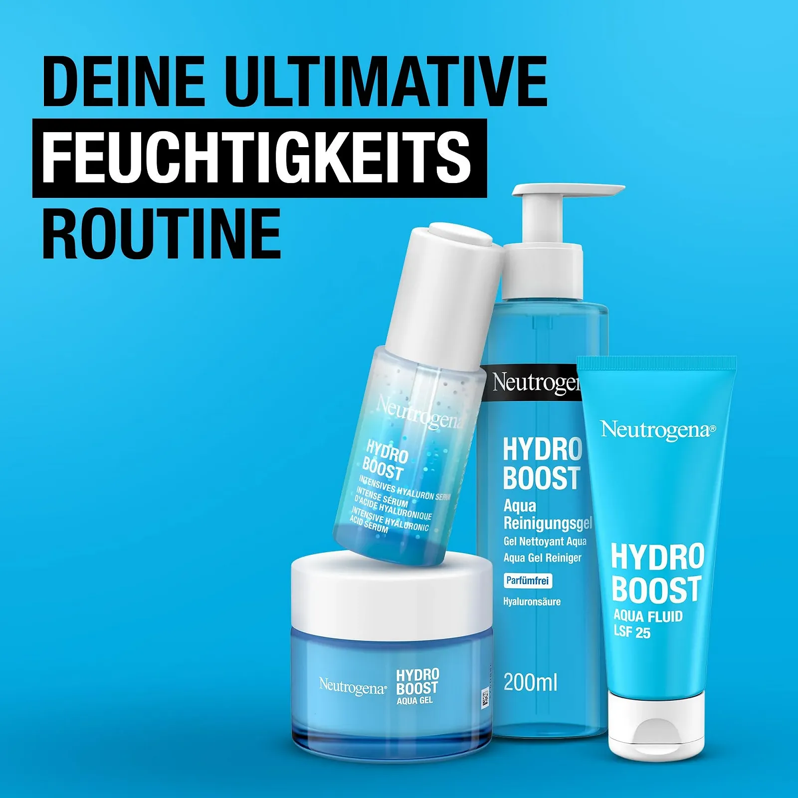 Гель для умывания Neutrogena Hydro Boost Aqua, без запаха, Очищающее средство для лица с увлажняющей гиалуроновой кислотой, Мягкое средство для снятия макияжа для всех типов кожи, 200 мл, фото №7