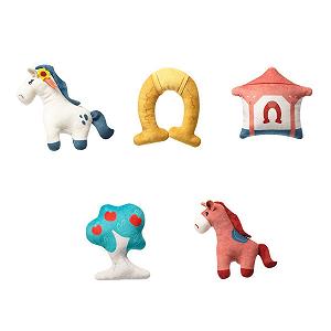 Детская кроватка Babyono Horses с электронным музыкальным боксом synthetic.ua - Фото 1