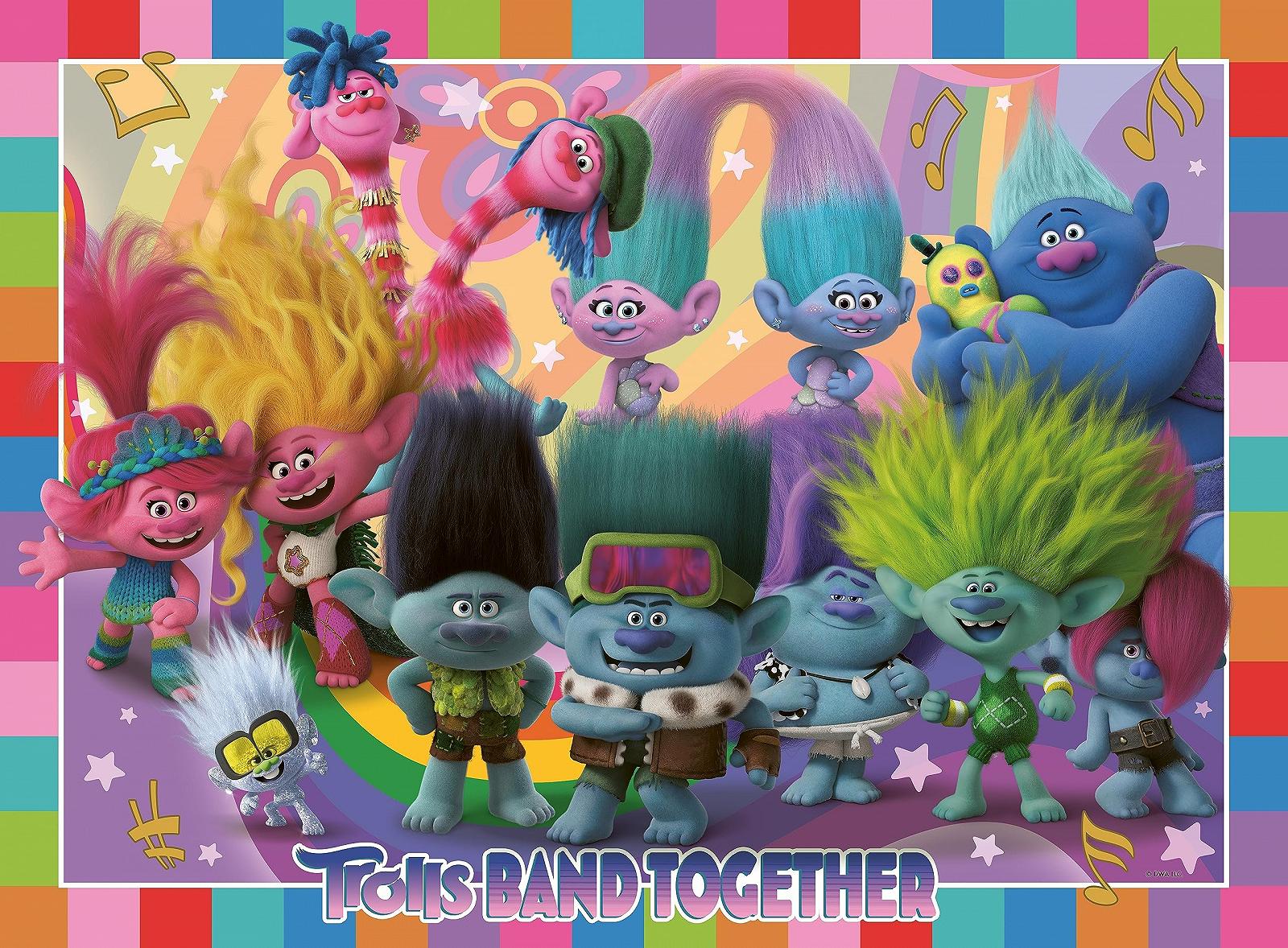 Дитячий пазл Ravensburger 13390 The Trolls Band 100 елементів XXL, фото №2