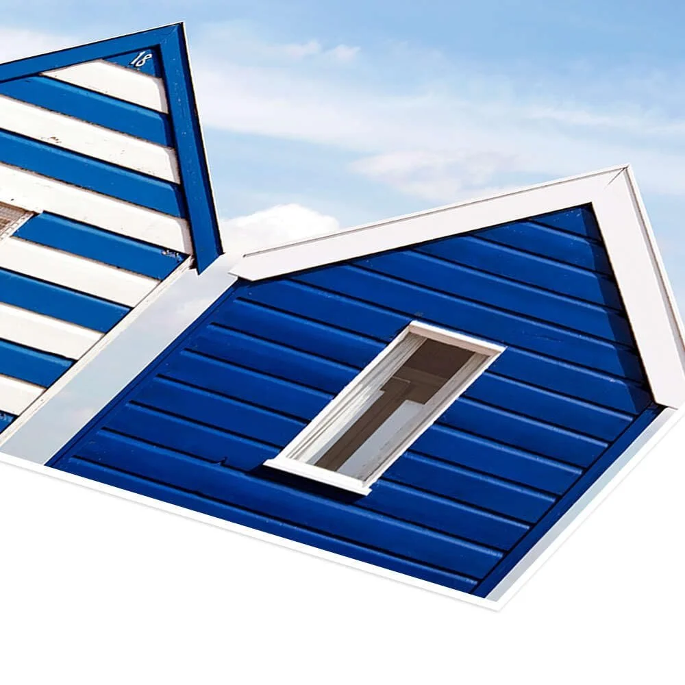 Постер Olaf Protze Beach Huts England 60 х 20 см Голубой, фото №3