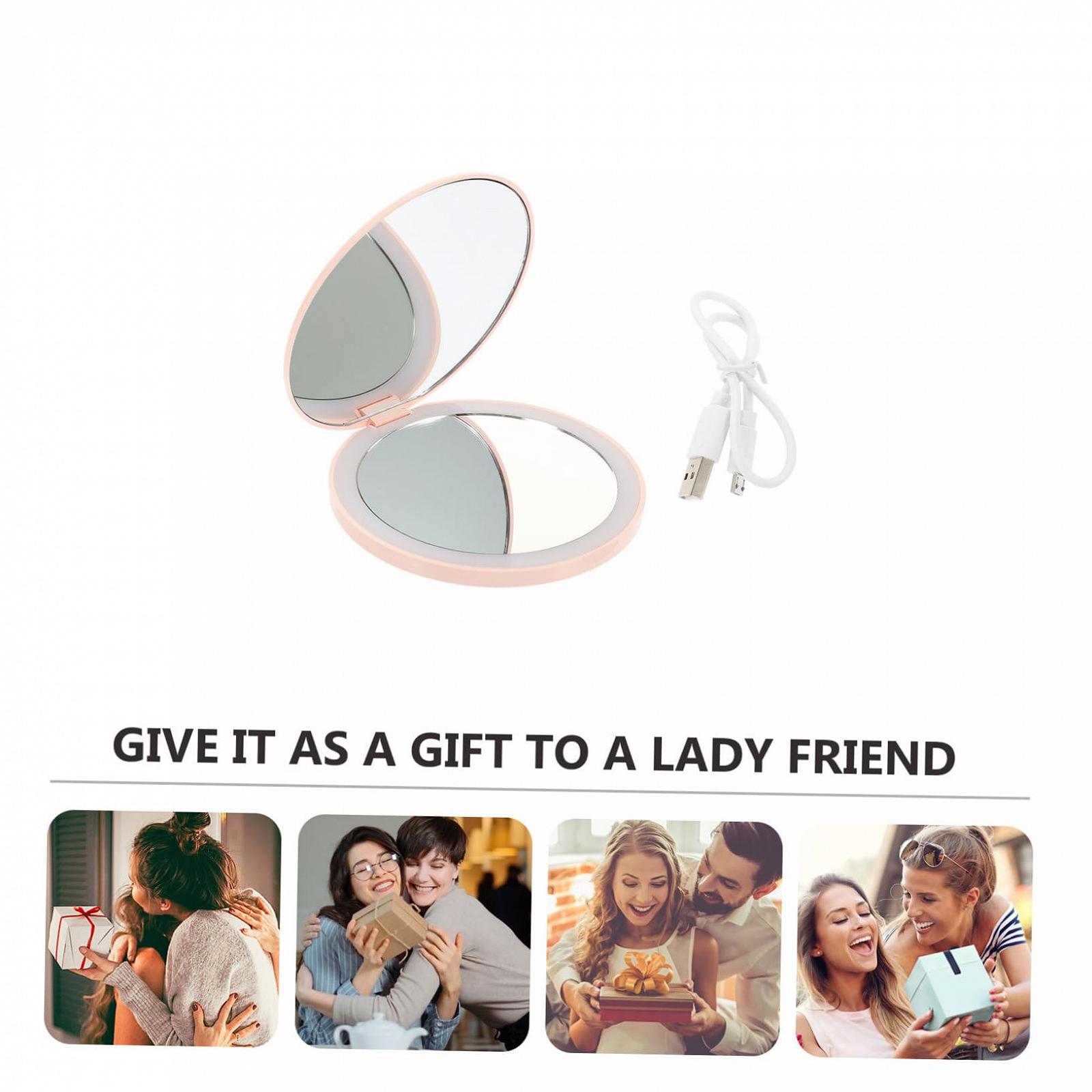 Зеркало Angoily Mini Mirror с подсветкой для макияжа, фото №7