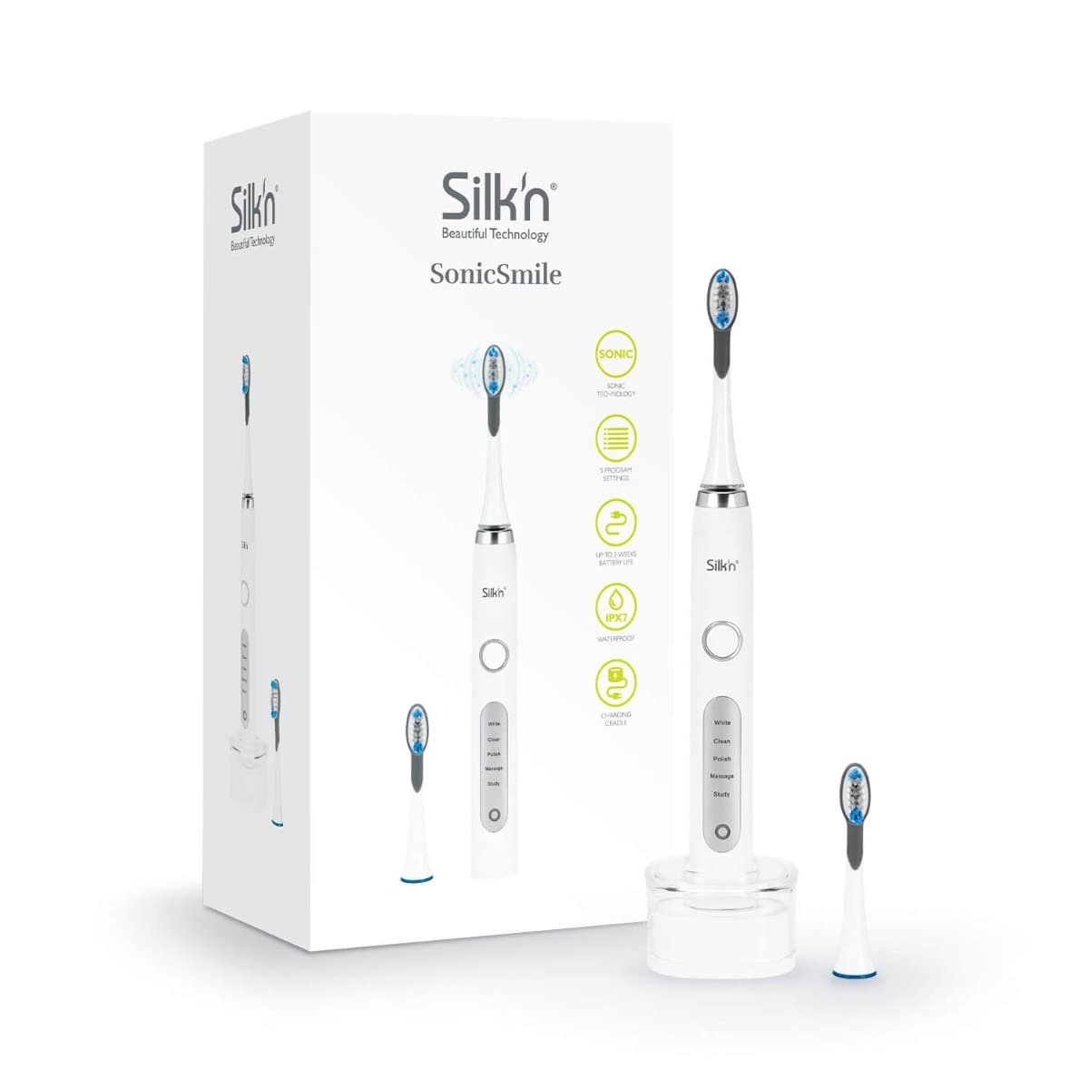 Звуковая Электрическая Зубная Щетка Silk'n SonicSmile Черный, фото №6