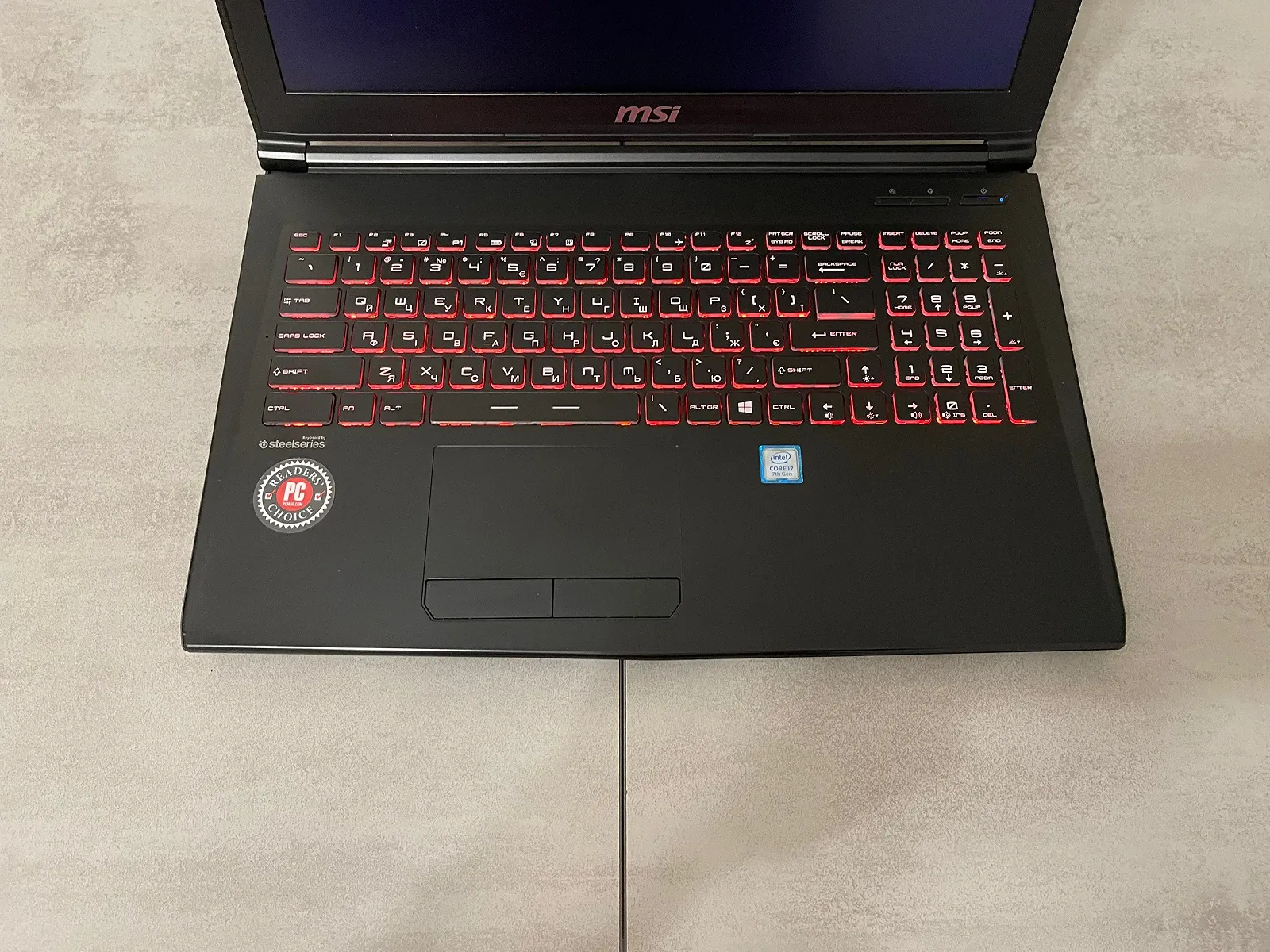 Игровой ноутбук MSI GP62MVR 7RFX Leopard Pro, 15,6" FHD IPS, i7-7700HQ, 16GB, 256GB SSD + 1TB, nVidia GeForce GTX 1060 6GB, фото №4