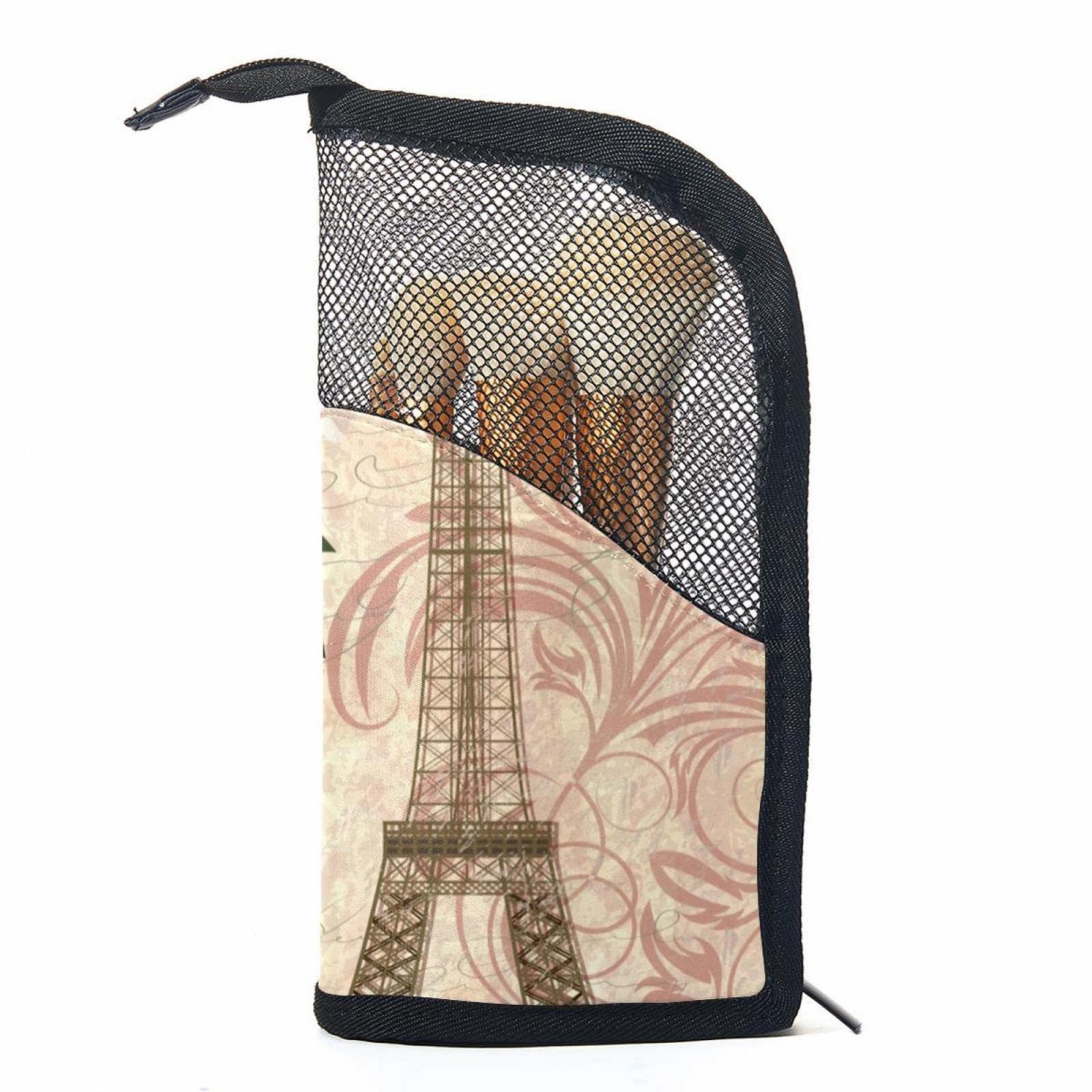 Набір кистей для макіяжу Eiffel TowerParis-Postkarte з органайзером та 12 кистями, фото №1