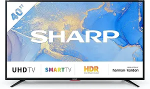 Телевизор 40" Sharp Aquos 40BJ6E / 4К / 60 Гц / LSD / Smart TV / Wi-Fi / T2 - Фото 1