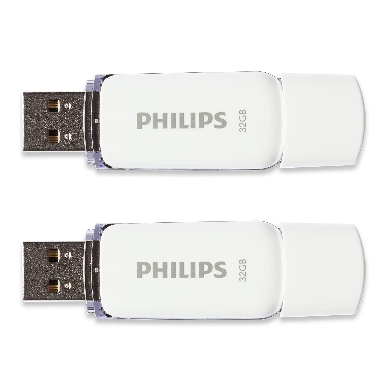 USB флеш-накопичувач Philips Snow Edition 2.0 2x32ГБ Білий/Сірий, фото №4