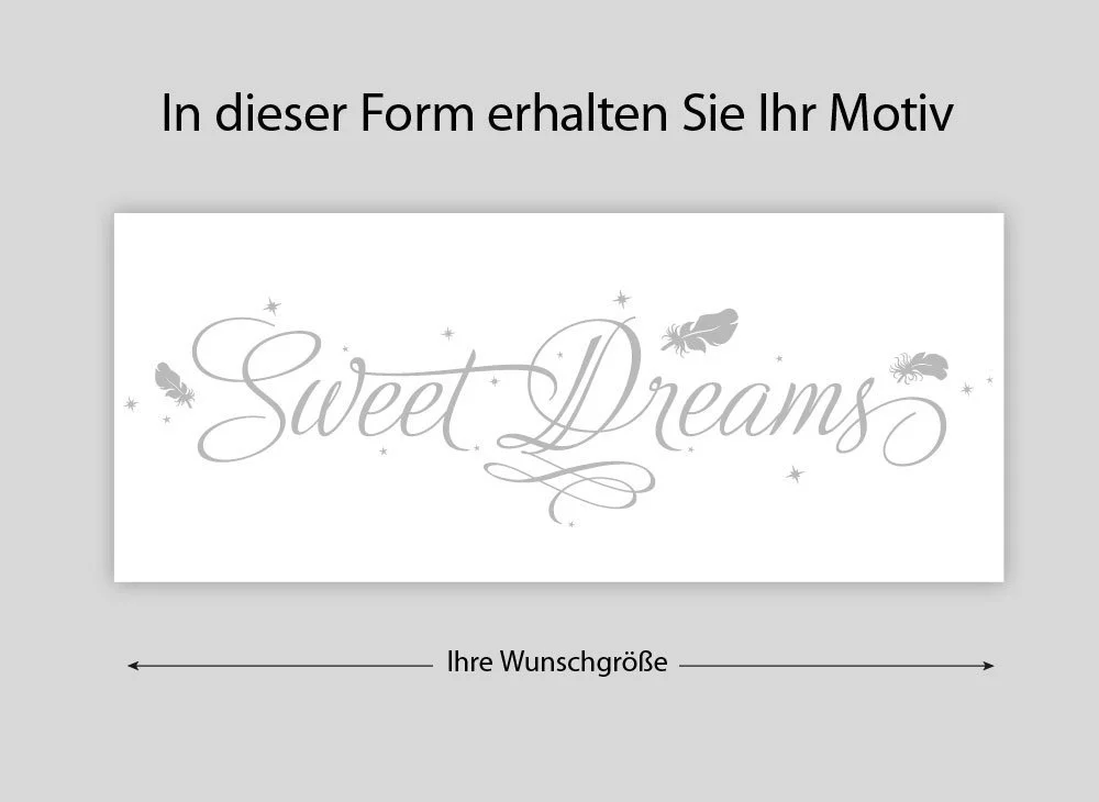 Наклейка на стіну Wandaro E011 Sweet Dreams 180 x 50 см Black, фото №2