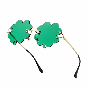 Солнцезащитные очки LIURFLNC Трилистник Зеленый - Фото 1