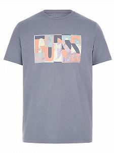 Футболка GUESS Eco Mosaic Чоловіча Частково хмарно, L - Фото 1