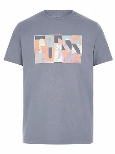 Футболка GUESS Eco Mosaic Чоловіча Частково хмарно, L - Фото 1