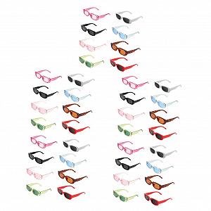 Сонцезахисні окуляри PACKOVE Вінтажний стиль для жінок та чоловіків, прозорі лінзи - Фото 1