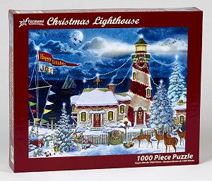 Пазл Vermont Christmas Company Christmas Lighthouse 1000 элементов synthetic.ua - Фото 1
