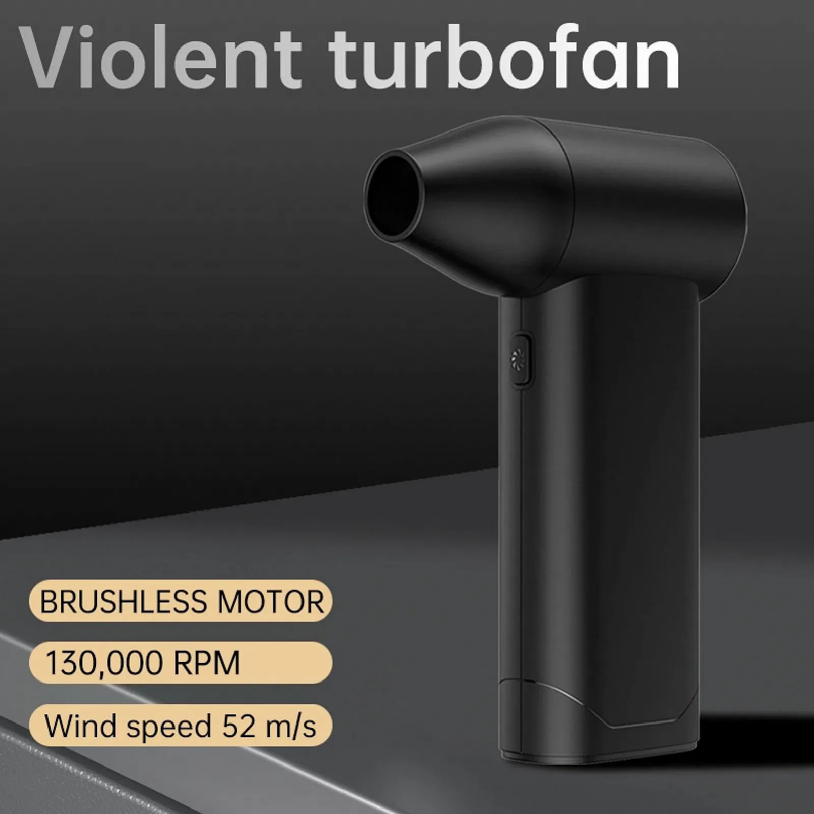 Воздуходувка сжатого воздуха 130,000 RPM Jet Dry 3000 mAh Rechargeable, фото №2