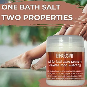 Сіль для стоп BINGOSPA 2-в-1 від грибка та пітливості 550 г synthetic.ua - Фото 1